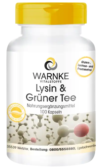 L-Lysin & Grüner Tee 100 Kapseln