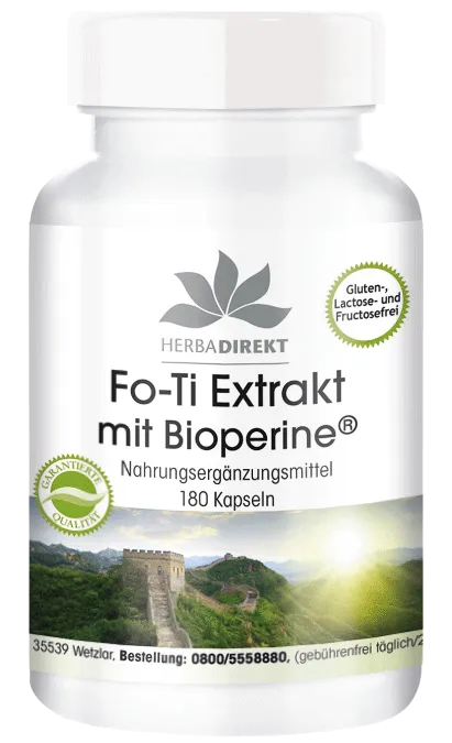 Fo-Ti extract He Shou Wu with BioPerine®