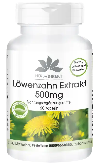 Dandelion root extract 500mg